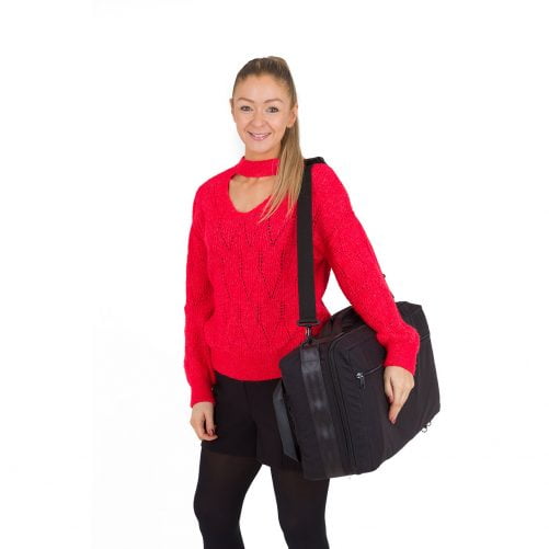 Triple Trumpet Backpack On Shoulder Triple Trumpet Backpack On Shoulder