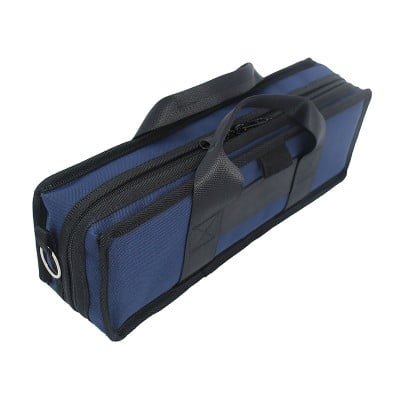 Navy Clarinet Case Outside Angle