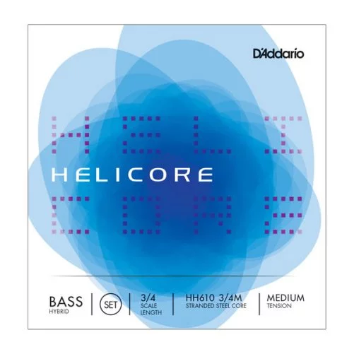 Helicore Hybrid Bass Strings 3/4 Size