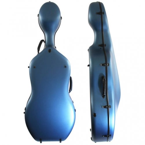 Orchestra Cello Case Matt Blue Back