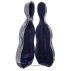 Hidersine Fibreglass Cello Case Inside with Blue Lined Interior