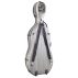 Hidersine Fibreglass Cello Case Grey Rear View