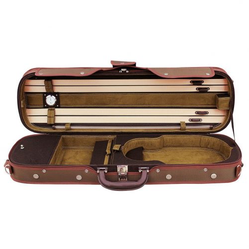 Hidersine Case Violin 4/4  Light Oblong - Olive VC802