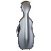 Hidersine Case Polycarbonate Violin Gourd Brushed Silver VNPC3BK