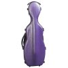 Hidersine Violin Case Polycarbonate Gourd Brushed Purple Front
