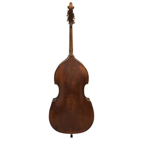 German Swell Back 3/4 Double Bass C.1900 back