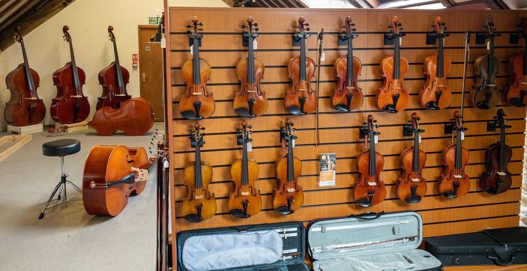 Violins for sale in our Showroom