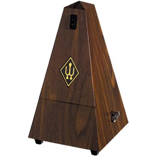 Wittner Metronome. Plastic. Walnut Colour. With Bell 2183