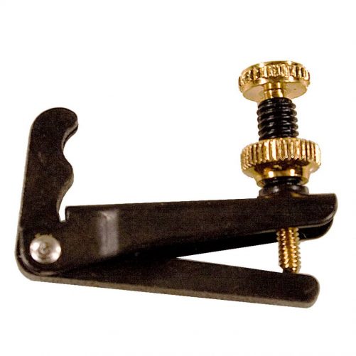 Wittner String Adjuster Violin. Black with Gold Screws 902064