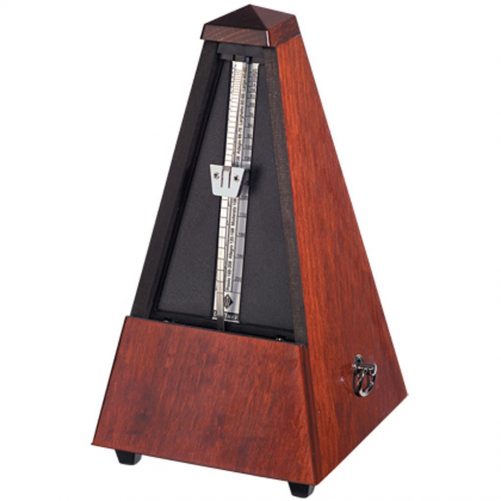 Wittner Metronome. Wooden. Mahogany Clr. High Polish. w/Bell W811