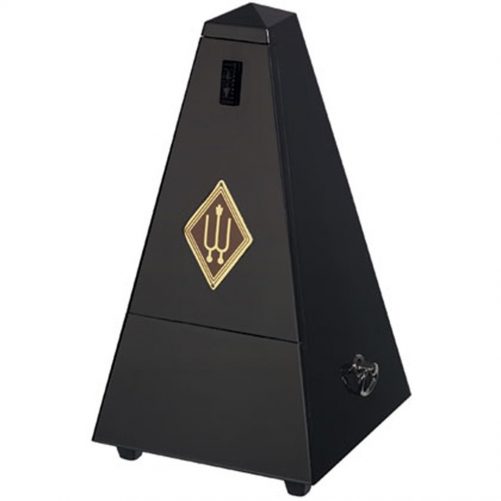 Wittner Metronome. Wooden. Black Highly Polished. With Bell. W816