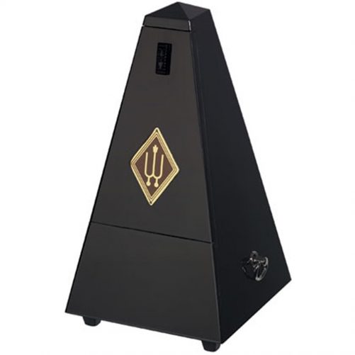 Wittner Metronome. Wooden. Black Matt Silk.With Bell. W816M