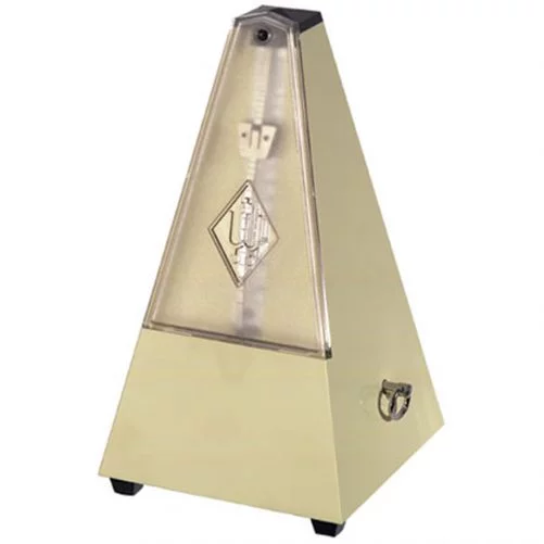 Wittner Metronome. Plastic. Ivory White. With Bell. W817K