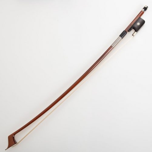 V.Schaeffer Double bass bow with detailed eye and Nickel silver windings