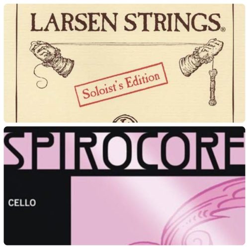 Spirocore Tungsten C and G with Larsen Soloist D and A Cello Strings Combination Set
