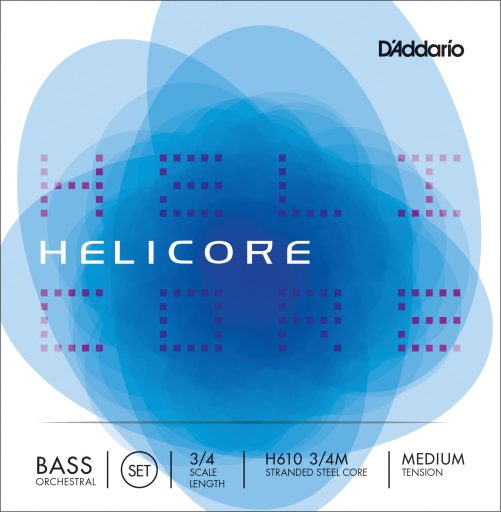 Helicore Orchestral Double Bass Set of Strings 3/4 Medium